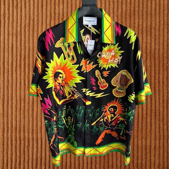 Casablanca Multicolour Short Sleeve Shirt - Picture 1 of 5